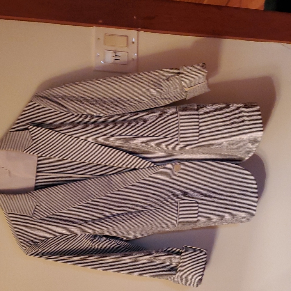 Jacket blue and white